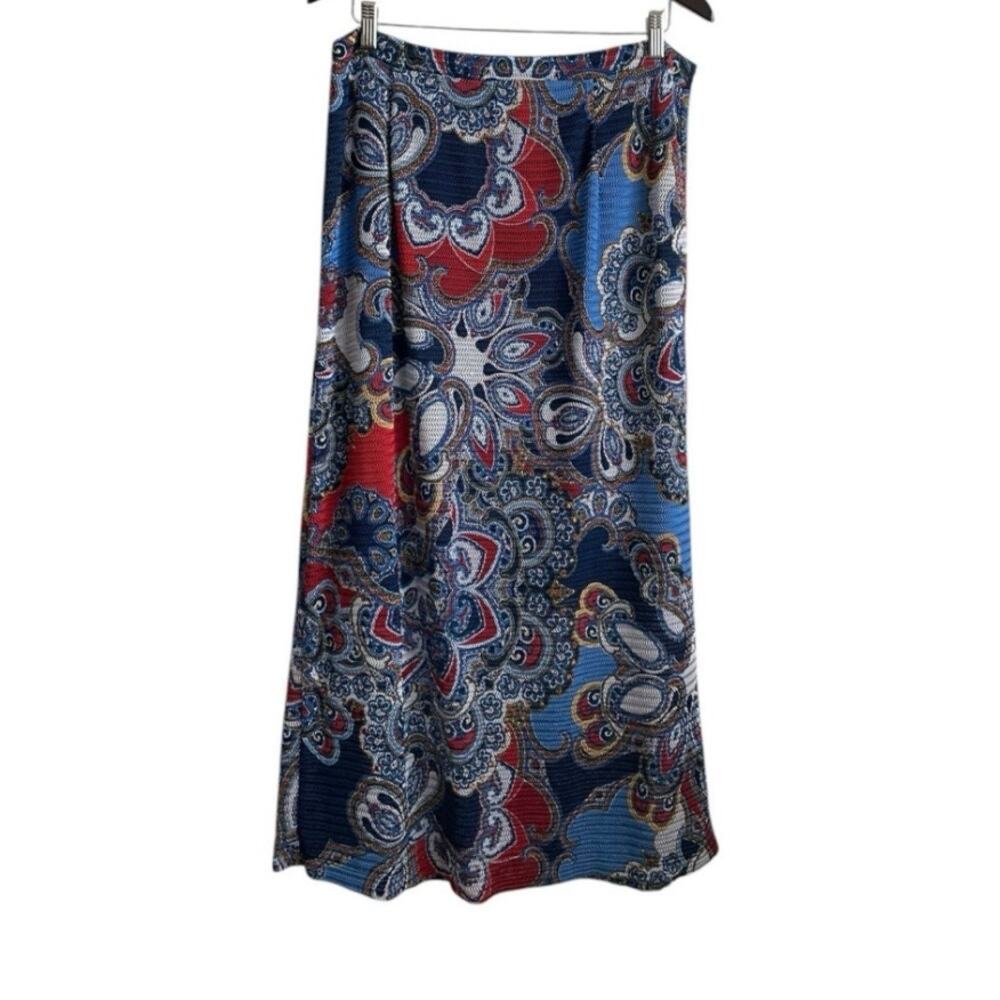 Cato Maxi Skirt Women L Colorful Boho Floral Whimsical Artsy Hippie Festival